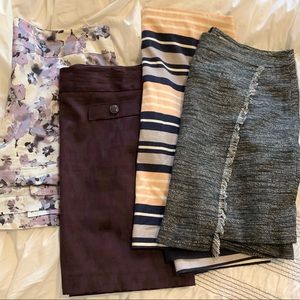 4 Ann Taylor Loft skirts size 14